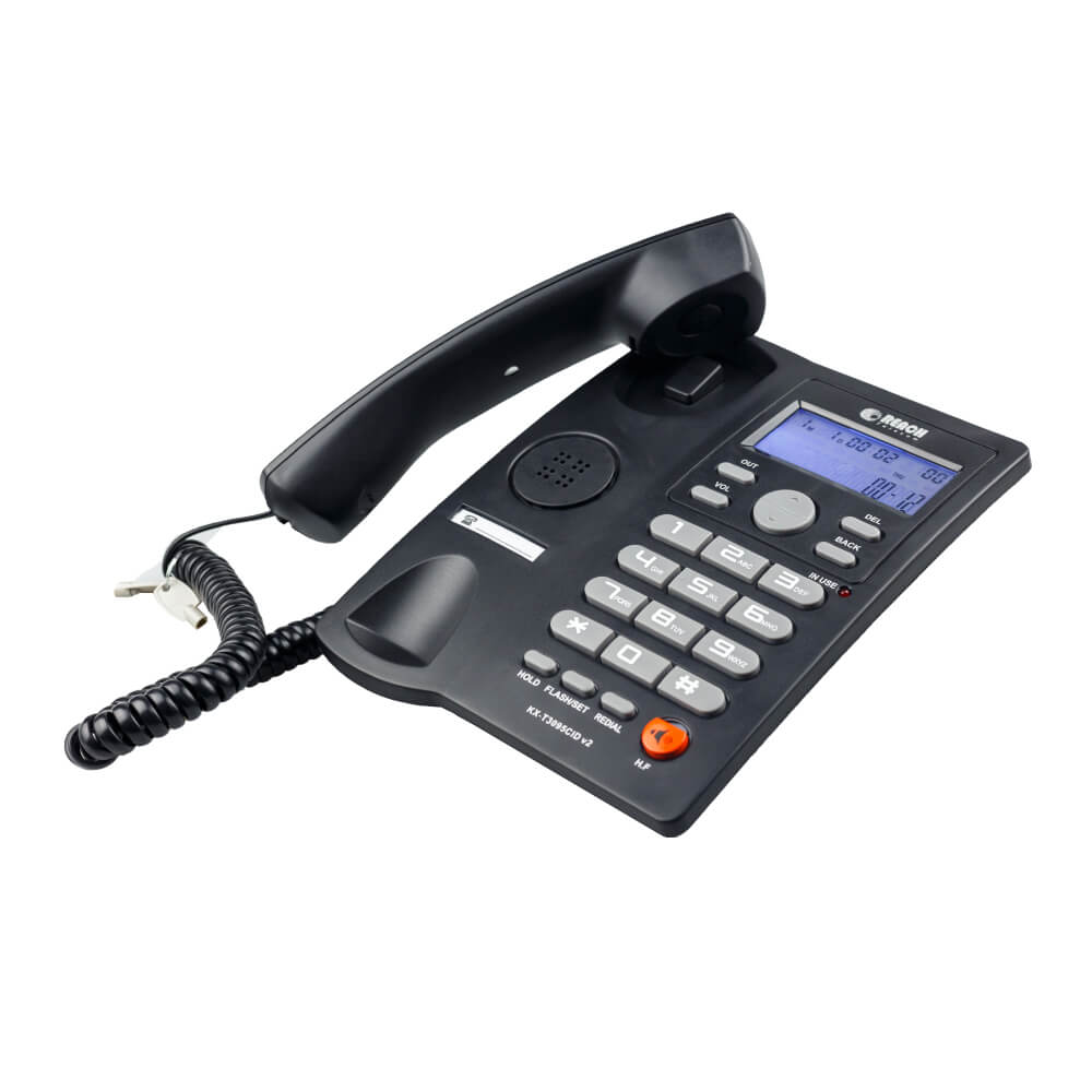 โทรศัพท์บ้านโชว์เบอร์โทรเข้า  REACH รุ่น  KX-T3095V2 สีดำ_1